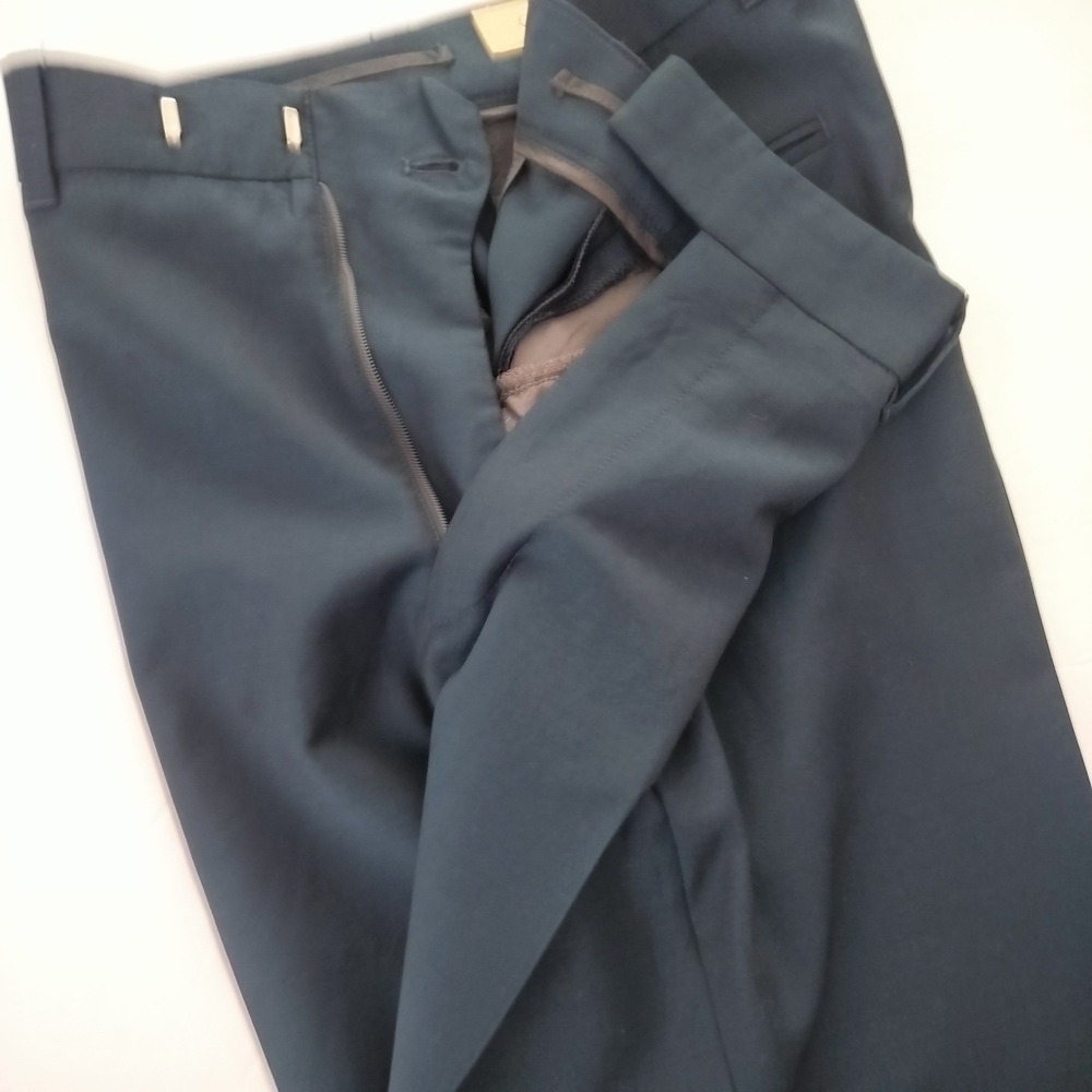 Gucci Mens Wool Mohair Dress Pants Teal Blue Tailored Trousers Size IT 44 US 32 - Picture 7 of 11